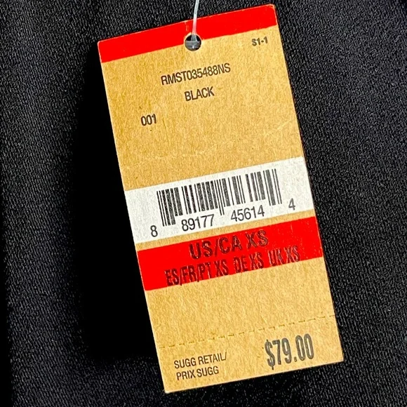 Rachel Roy Sleeveless Blouse Top NWT Size XS Black in Color - Picture 5 of 7